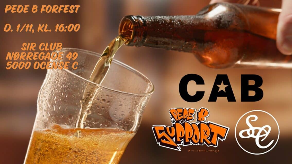 1/11 ‘25 · Pede B forfest @ Sir Club, Odense